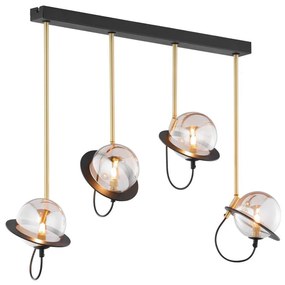 Jupiter 1892 - Luster na tyči PLANET 4xG9/10W/230V zlatá