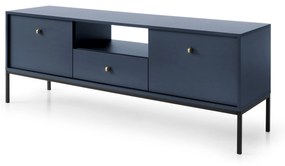 PROXIMA.store - Dizajnový televízny stolík - PIERA FARBA: modrá, FARBA NÔH: čierna