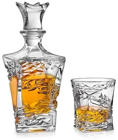 Crystal Bohemia SAMURAI whisky set (1 + 6)