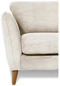 Biele menčestrové kreslo Paris – Scandic