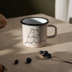 Hrnček 80. výročie Moomin 0,37l, smalt / béžový