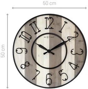 Nástenné hodiny NeXtime Oxford Ø50 cm