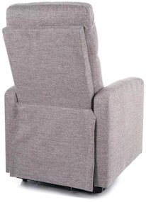 Elektrické polohovací křeslo OTUS II Brego světle šedé