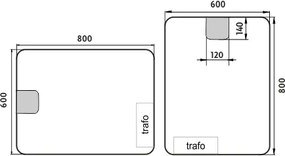 Nimco LED zrkadlo 600x800 - ZP 20002