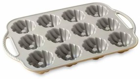 Forma na mini tortu Nordic Ware s 12 formami zlatá, 95377