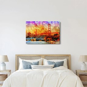 Obraz - Golden Gate, San Francisco, Kalifornia (90x60 cm)
