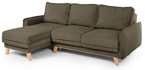 Zelená menčestrová rozkladacia rohová pohovka (variabilná) Tori – Bonami Selection