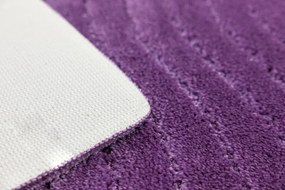 Kúpeľňový koberček Sara fialový, vlny