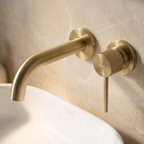 Rea Lungo Grip, podomietková umývadlová batéria, zlatá matná, REA-B7431