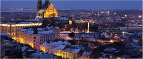 Obraz - Katedrála sv. Petra a Pavla, Brno, Česká Republika (120x50 cm)