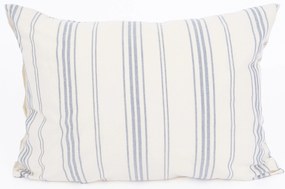 Bavlnená obliečka na vankúš Natural 50 × 70 cm - Prúžky modré