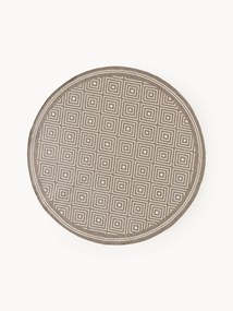 Okrúhly obojstranný koberec's diamantovým vzorom do interiéru/exteriéru Reddy