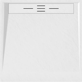 Mexen Amon, SMC štvorcová sprchová vanička 100 x 100 cm, biela, 4F101010