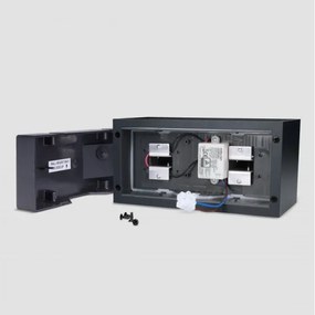 Brilagi - LED Vonkajšie nástenné svietidlo DOUBLE CUBE LED/12W/230V čierna IP65