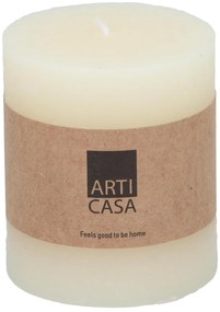 Stĺpcová sviečka Arti Casa, slonovina, 7 x 8 cm