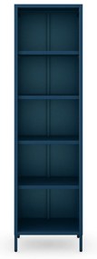 Knižnica do obývačky MARIO, 500 x 1800 x 350 mm, Modern: tmavomodrá farba