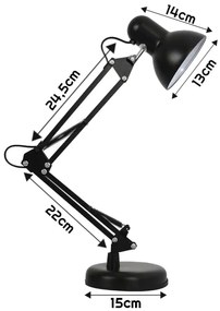 BERGE LED kresliaca lampa E27 - PARIS