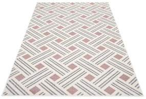 Kusový koberec Cros krémovo ružový 120x170cm