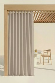 Záves na terasu GAIA s krúžkami taupe Rozmer: 140x220 cm
