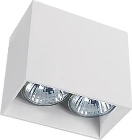 NOWODVORSKI Prisadené stropné osvetlenie GAP, 2xGU10, 35W, hranaté, biele