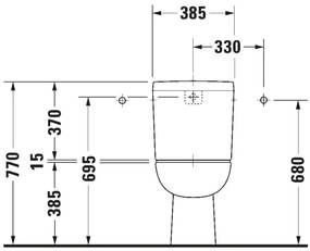 Duravit 21110100002 - kombinované WC D-CODE keramika/lesklá biela