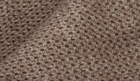 Rohová sedacia súprava Odessa, svetlo hnedá látka, pravý roh