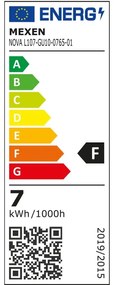 Mexen Nova, LED žiarovka GU10, 7W, studená - 6500K, 735 lm - L107-GU10-0765-01