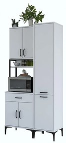 Set kuchynských skriniek Jenaretta 21 (biela + čierna). Vlastná spoľahlivá doprava až k Vám domov. 1107093