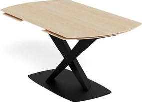 Rozkladací jedálenský stôl Morella 160/240 cm béžový/čierny