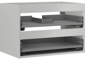 Mexen Box-A, závesná skrinka 70 cm, 2 zásuvky, matná sivá, 91AX0-0700-470-2-62