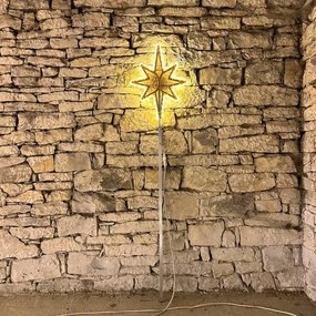 DECOLED LED svetlo na vrchole stromu 3D tlač, 60 x 90 cm, teplá biela