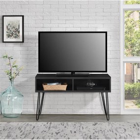Tmavosivý TV stolík v dekore duba 107x63 cm Owen – Støraa