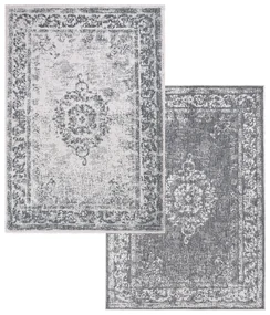 Dekorstudio Obojstranný koberec na terasu DuoRug 5577 - sivý Rozmer koberca: 120x170cm