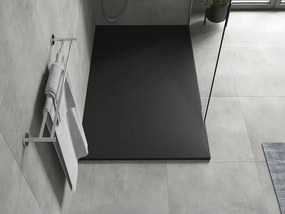 Mexen Hugo, SMC obdĺžniková sprchová vanička 140 x 70 cm, čierna matná, 42707014