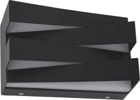 Searchlight 86410BK - LED Nástenné svietidlo SECTION LED/18W/230V čierna