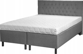 Set Hotelová Manželská Posteľ S Matracom 180x200 Šedá