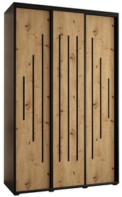 Skriňa 45 Canaris 12 180 čierna/artisan/čierna