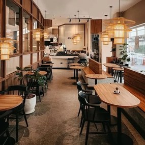 Immax 08255L - Luster na lanku PINCHOS 1xE27/40W/230V pr. 50 cm bambus