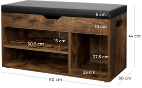 Bestent Botník s lavicou na sedenie Craft/ Grey 100x50x37cm
