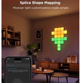 Govee - 10x mini RGBIC Wi-Fi panely, inteligentné ovládanie