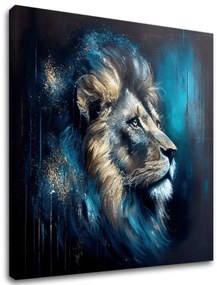 Dekoratívna maľba na plátne - PREMIUM ART - Lion's Strength and Grace