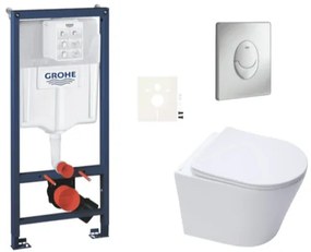 Závesný wc set do ľahkých stien / predstenová montáž SAT Infinitio SIKOGRSIN10SAP00, 1 ks