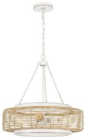 Quoizel QZ-WAYLON-4P-AWH - Závesný luster WAYLON na reťazi 4xE27/60W/230V, priemer 50,4 cm