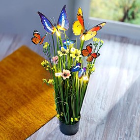 Weltbild LED dekorácie umelý kvet s motýľmi