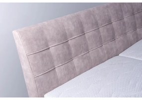 Čalúnená posteľ s úložným priestorom bez matraca VIOLET 180x200 cm béžová