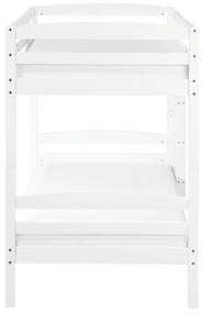 Biela poschodová posteľ 90x200 cm REGAT Beliani