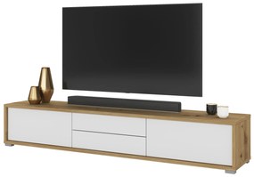 TV stolík Fiora 39 (dub artisan + biela). Vlastná spoľahlivá doprava až k Vám domov. 1066462