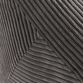 Tmavohnedý menčestrový sedací vak Tube – SLOWDOWN