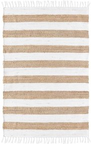 Koberec v bielo-prírodnej farbe 50x80 cm Sagane – douceur d'intérieur