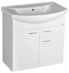 Aqualine Aqualine, ZOJA umývadlová skrinka 71,5x74x34cm, biela, 51075A